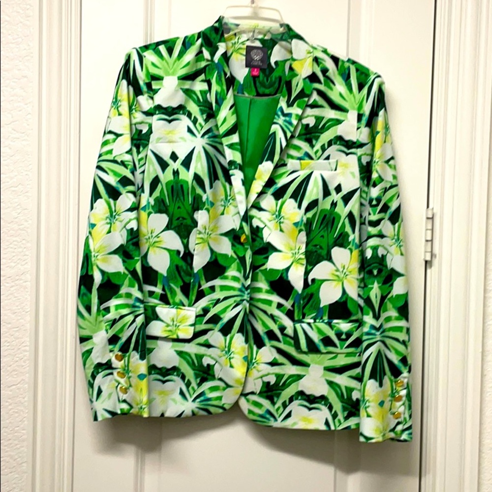 EUC VINCE CAMUTO GREEN BLAZER 8